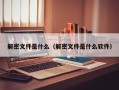 解密文件是什么（解密文件是什么軟件）