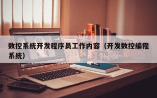 數控系統開發程序員工作內容（開發數控編程系統）