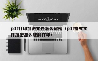 pdf打印加密文件怎么解密（pdf格式文件加密怎么破解打?。? title=