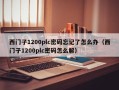 西門子1200plc密碼忘記了怎么辦（西門子1200plc密碼怎么解）