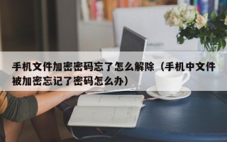 手機文件加密密碼忘了怎么解除（手機中文件被加密忘記了密碼怎么辦）