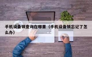 手機設備鎖查詢在哪里（手機設備鎖忘記了怎么辦）