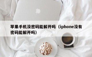 蘋果手機沒密碼能解開嗎（iphone沒有密碼能解開嗎）