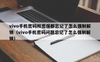 vivo手機密碼和密保都忘記了怎么強制解鎖（vivo手機密碼問題忘記了怎么強制解鎖）