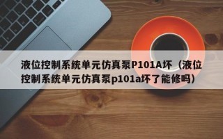 液位控制系統單元仿真泵P101A壞（液位控制系統單元仿真泵p101a壞了能修嗎）