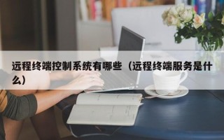 遠程終端控制系統有哪些（遠程終端服務是什么）