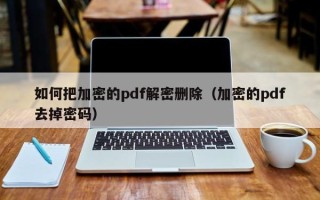 如何把加密的pdf解密刪除（加密的pdf去掉密碼）