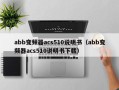 abb變頻器acs510說明書（abb變頻器acs510說明書下載）