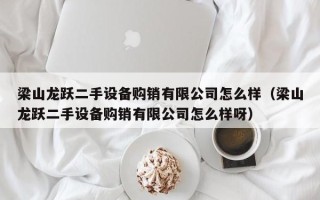 梁山龍躍二手設備購銷有限公司怎么樣（梁山龍躍二手設備購銷有限公司怎么樣呀）