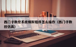 西門子數控系統模擬程序怎么操作（西門子數控仿真）